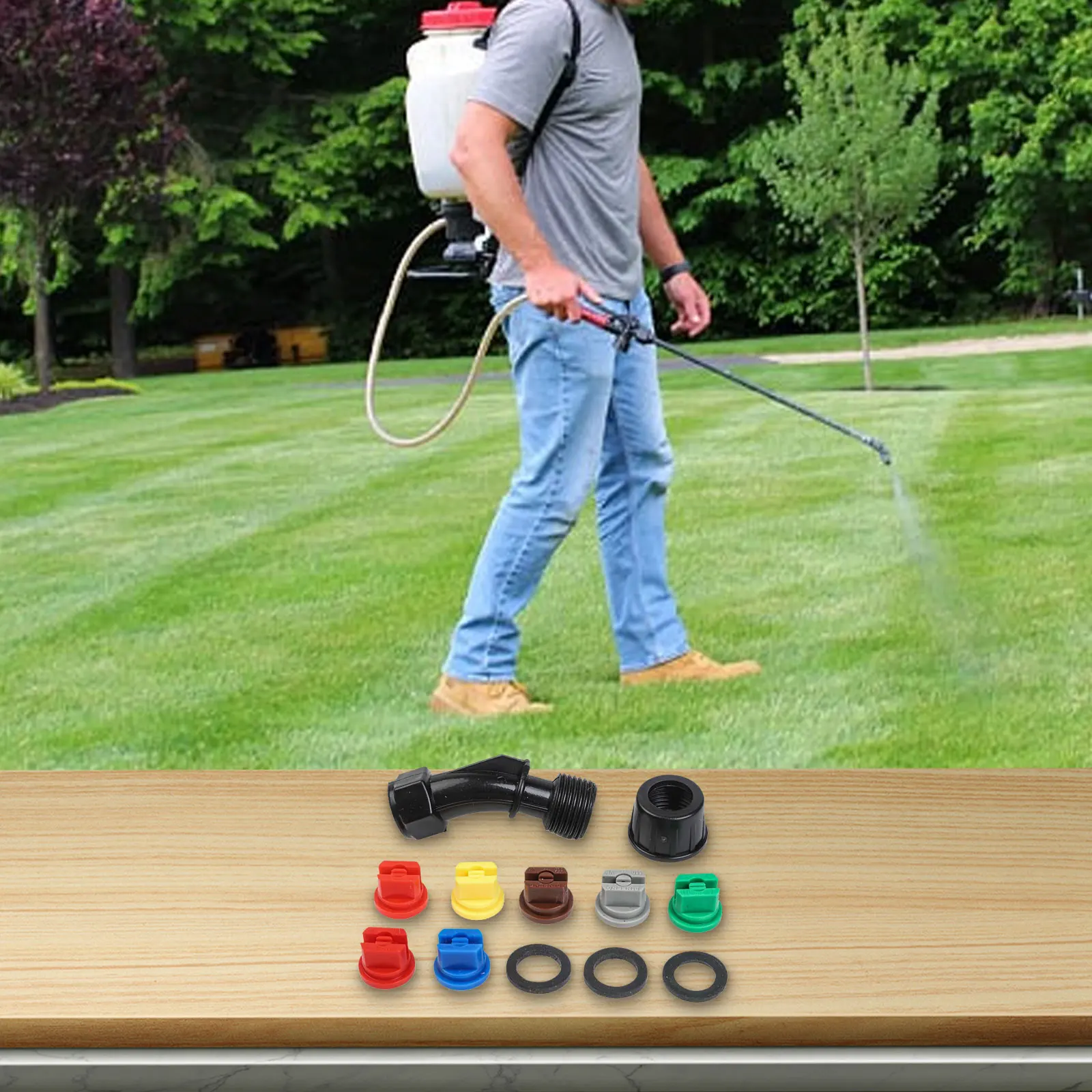 فوهة رش بزاوية واسعة 110 درجة  - مراجعة Crop Sprayer Backpack وسعره