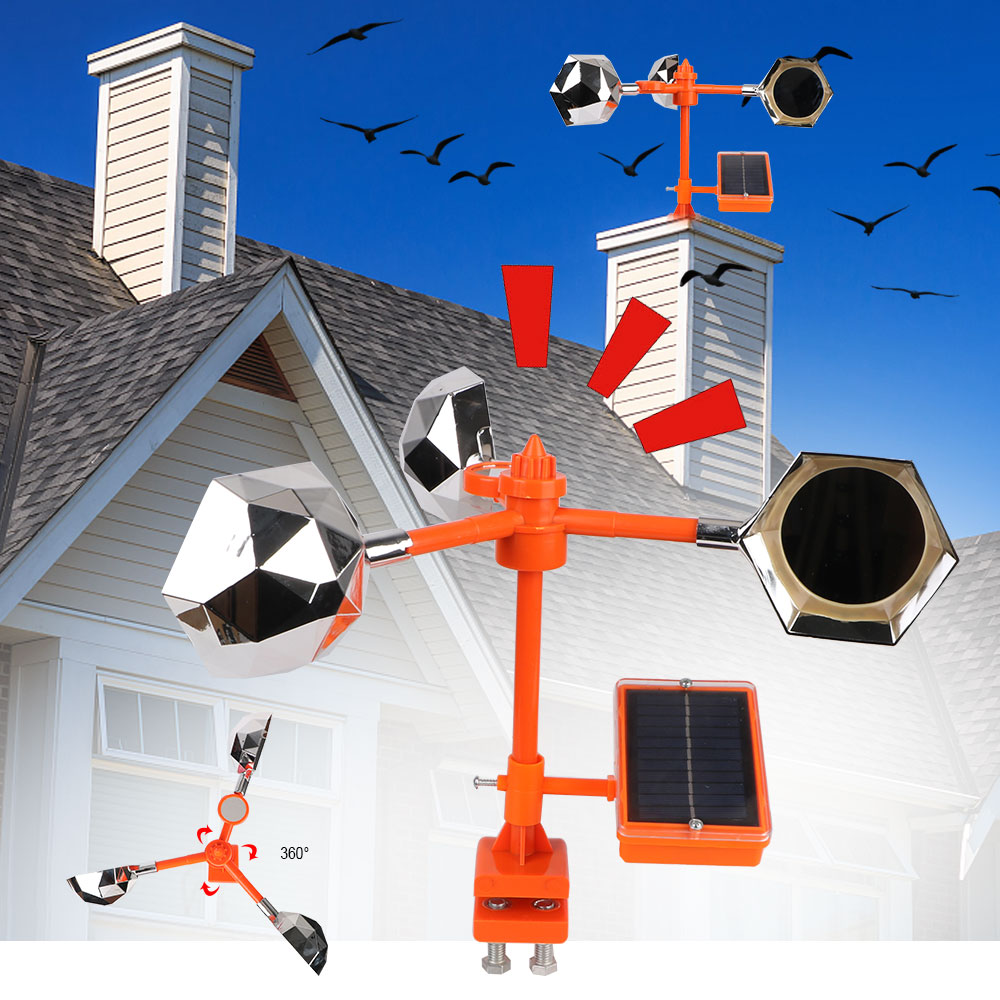 جهاز قيادة طارد الطيور العاكس  - مراجعة Solar Bird Scarer وسعره