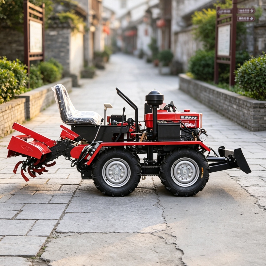 آلة زراعية مخصصة ذات 4 عجلات و - مراجعة Agriculture Farming Tractor وسعره